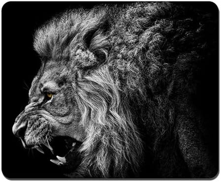Anger Lion Mousepad,Gaming Mouse Pad (10.2x8.2 inches)