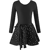 EQSJIU Ballet Leotards for Girls Dance Dress Outfit Kid Gymnastics Leotard and Skirt for Little Kid/Big Kid 2-10 Years