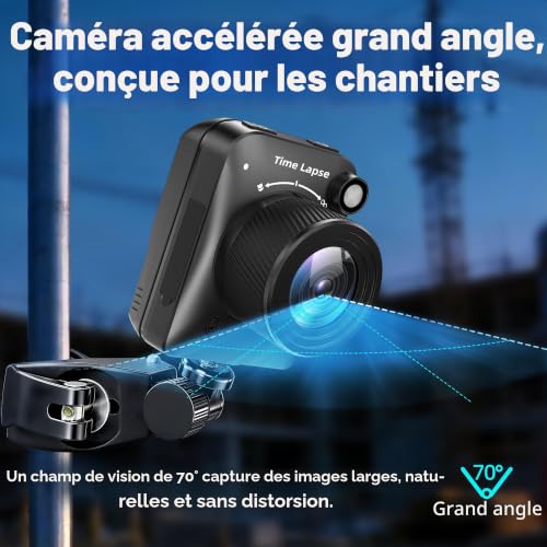 Dsoon Timelapse FHD Camera for Construction, Plants, Weather and Life with 4K Resolution 2.4" TFT HD LCD Screen, 180 Days Standby Waterproof IP66, 64GB TF Card Included