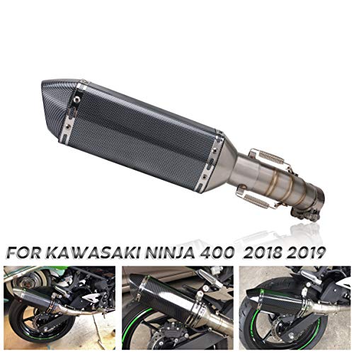 Motorcycle Slip on Exhaust full system With Muffler Fit For Kawasaki ninja 400 ninja400 Z400 2018 2019 middle pipe with exhaust