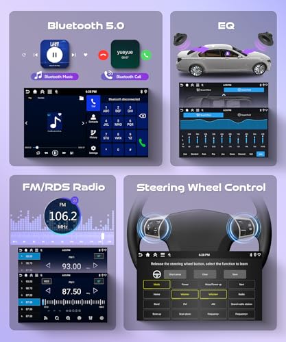 4G+128G Wireless Carplay Android Car Radio for Renault Captur Clio 2011-2018 9 Inch Incell Screen Car Radio with Android Car GPS Navi WiFi Mirror Link Bluetooth FM/RDS/EQ/SWC Rear Camera