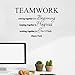 VWAQ- Teamwork Coming Together is A Beginning, Henry Ford Quote Vinyl Decal Home and Office Wall Decor -18097