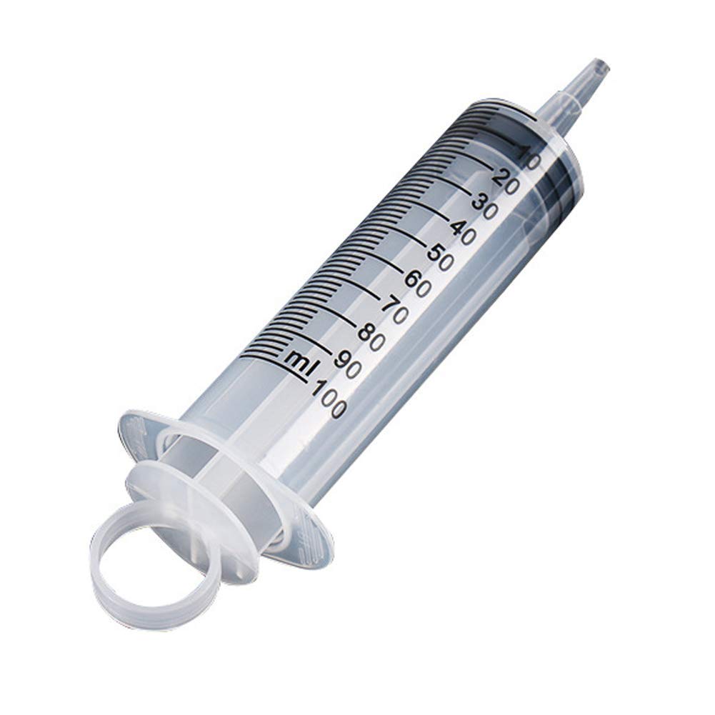 FRFJY 100mL Syringe Tool Reusable Plastic Feeder Cleaning Flush Enema Nutrition Aseptic Health Measurement