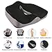Memory Foam Seat Cushion for Lower Back, Tailbone, Sciatica Coccyx Hemorrhoid Pain Relief and Hip shaping