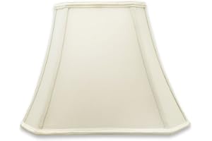 ROYAL DESIGNS, INC. Royal Designs DSO-68-16WH Rectangle Bell Cut Corner Designer Lamp Shade - White - (6.25 x 8) x (11 x 16) x 12White