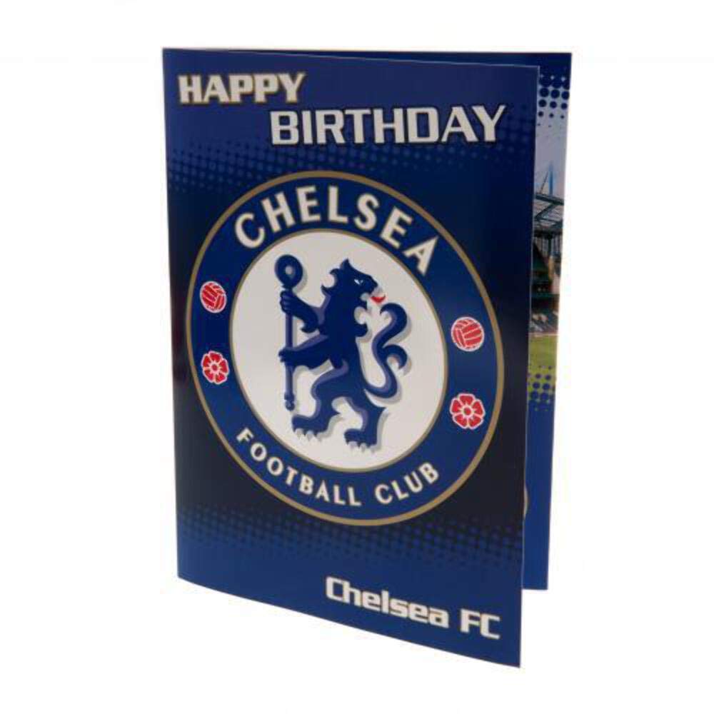 Chelsea F.C. Musical Birthday Card,Blue