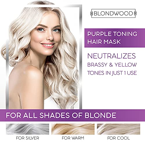 Purple Hair Mask with Retinol & Keratin Made in USA for Blonde, Platinum & Silver Hair
