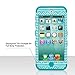 iPod Touch 6 Case,iPod 6 Cases,ULAK Anti Slip Anti-Scratch iPod Touch Case Shockproof Protective Cover with Hybrid High Soft Silicone + Hard PC Case(Wave Pattern/Blue)