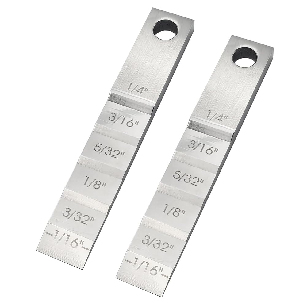 Tebbomp Pipefitter Tools,2130 Small Pipe Spacer Wedge Stepped Guage (3/4 X 4inch),Pipe Fitting Tool for Pipe Spacing Welding
