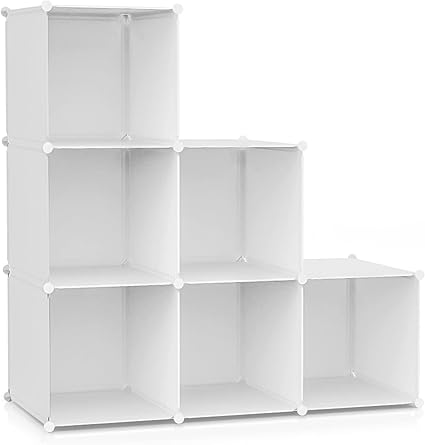 Amazon 本棚 Vacplus 収納棚 大容量 収納ラック 組み立て式 整理棚 収納ボックス 衣類収納ボックス 多用途 耐久性 省スペース 収納便利 ホワイト 1個幅30 奥行30 高30 ワードローブ オンライン通販