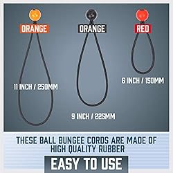 HORUSDY 45 Pack Ball Bungee Cords, Includes