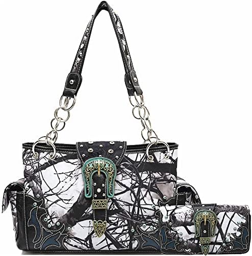 Justin West Floral Western Embroidery Rhinestone Skull Fashion