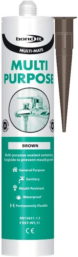 Bond It Multi Mate Brown High Modulus Silicone Sealant General Purpose Kitchen