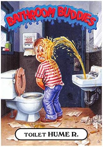 2019 Topps Garbage Pail Kids We Hate the '90s Bathroom Buddies #22B TOILET HUME R. Collectible Sticker Official Non-Sport Trading Card in NM or Better Conditon