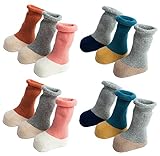 LUXEHOME (YR1622) New Style Soft Baby Toddler Thick Cotton Socks, 12 Pairs per Pack