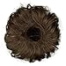 FESHFEN 100% Human Hair Scrunchies (4# Brown) Curly Messy Hair Bun Extensions Wedding Hair Pieces for Women Kids Hair Updo Donut Chignonsthumb 1