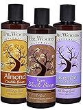 Dr. Woods Liquid Castile and Black Soap with Organic Shea Butter Variety (3 Assorted 8 Ounce Bottles)