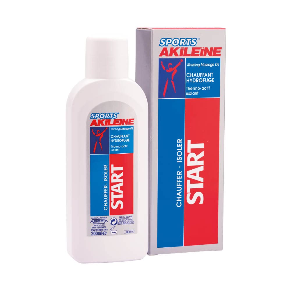 Akileine Sport Start Huile Chauffante Hydrofuge 200ml