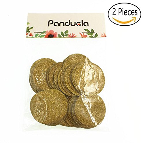2 Packs Glitter Gold Confetti Circles for Wedding party, Table Confetti, Festival Items & Party Props, Gold Glitter Paper Confetti (200pcs of 1