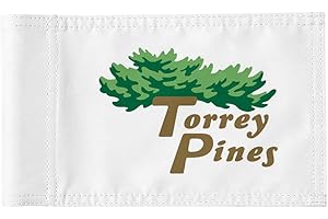 2BUT Torrey Pines Golf Pin PGA Flag Practic Putting Green Golf Flag For Backyard Garden Double-Sewn 600D Nylon Miniature Pin Flag (20"X13")