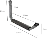 Home Smart 2x Giant Heavy Duty Storage Hooks 370mm Wall Mount Garage Bike Ladder view 3