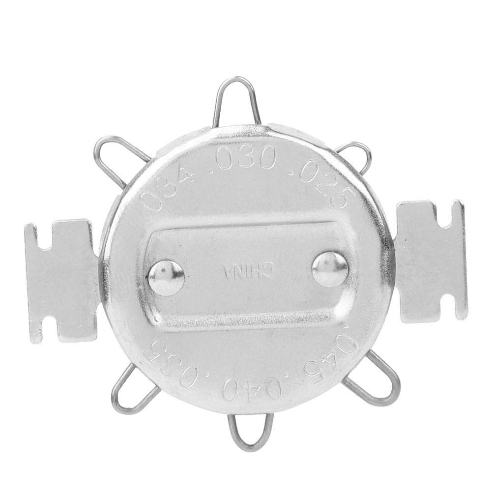 Hilitand Spark Plug Gap Gauge, Metal Spark Plug Gap Gauge, Metric Inch Double Scale Gapper Feeler Gap