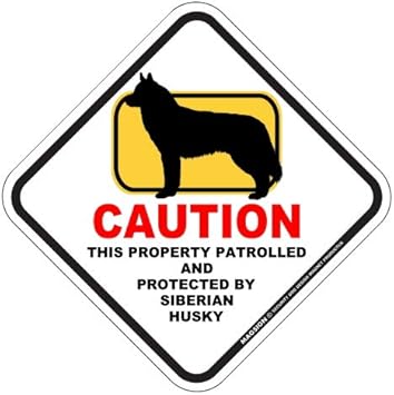 Amazon Caution Property Patrolled マグネットサイン シベリアンハスキー Sサイズ 注意 私有地 警備監視中 英語書き アメリカンマグネット カーマグネットステッカー Signsup カー用品 通販 Amazon Caution Property Patrolled マグネットサイン シベリアンハスキー Sサイズ 注意 私有地 警備監視中 英語書き アメリカンマグネット カーマグネットステッカー Signsup カー用品 通販