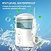 THZY Water Flosser Professional Electric Dental Countertop Oral Irrigator 600 Milliliter Capacity with 7 multifunctional Tips for Braces, Bridges, Dental Care, FC-288 White