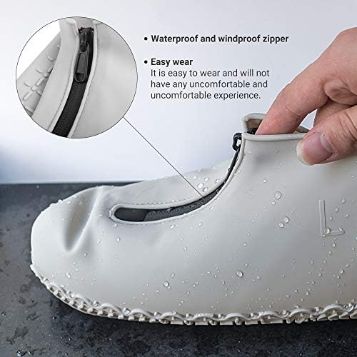 ATOFUL Reusable Silicone Waterproof Shoe Covers, Silicone Shoe Covers
