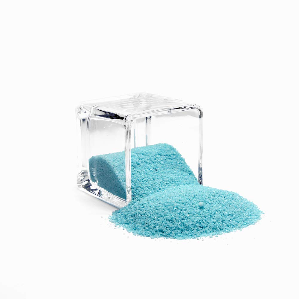 WGVI Coarse Aqua Sand 1 Pound for Wedding Unity, Decoration, Arts & Craft, and Vase Filler.