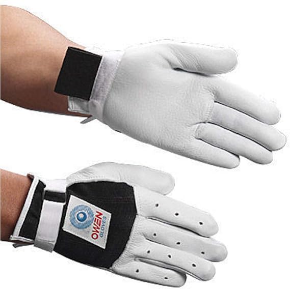 Owen Handball Gloves White/Black (Size S, M, L or XL) Clothing