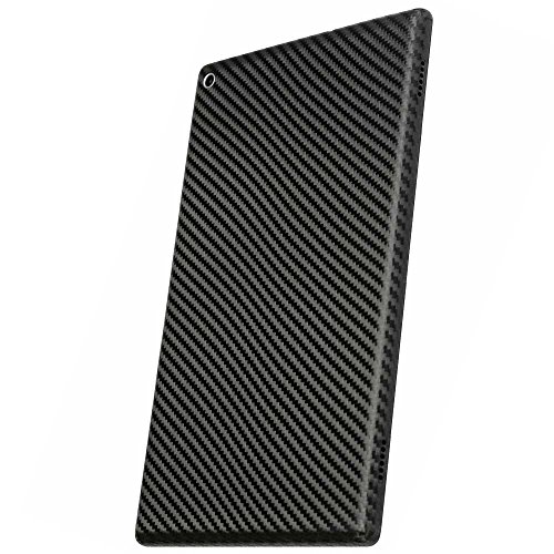 ArmorSuit MilitaryShield - Fire HD 8 Screen Protector (6th Gen - 2016 Release) + Black Carbon Fiber Skin Back Protector w/ Lifetime Replacements - Front Anti-Bubble Ultra HD Shield