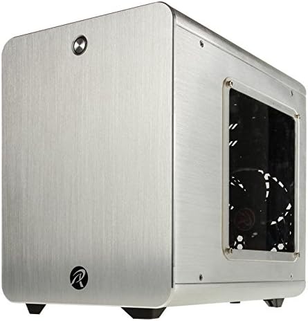 RAIJINTEK METIS Aluminum M-ITX Case, USB 3.0 2, Compatible with Standard ATX Power Supply, 170mm VGA Card Length, 160mm CPU Cooler Height, 120mm Performing Fan Pre-Installed, 7 Colors Option - Silver