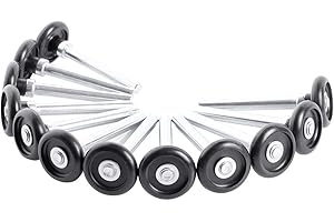 HOME MASTER HARDWARE 1-3/4" Nylon Garage Door Rollers with 4" Stems Zinc Plated 12 Pack