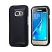Samsung Galaxy J1 mini Case, Aomax@ Armor [Dual Bumper] Slim Fit Skin Silicone Cover Case + PC Bumper Frame + HD Screen Protector For Samsung Galaxy J1 mini DHF Black