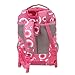 J World New York Sundance Rolling Backpack Girl Boy Roller Bookbag, Pink Target, 20 Inch