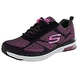 Skechers Sport Women's Skech Air Infinity Fashion Sneaker, Black Hot Pink, 9.5 M US