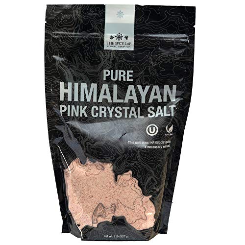 The Spice Lab Himalayan Salt - Fine 2 Lb Bag - Pink Himalayan Salt is Nutrient and Mineral Dense for Health - Gourmet…