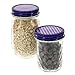 Mason Jar Lids - Decorative Canning Caps Fit Regular Mouth Mason Jars - Gingham Design - Pack of 6
