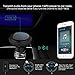 Wireless Stereo Music Car Adapter Bluetooth Car Speaker Player Receiver Sun Visor Car Charger Hands-Free Car Kit with Mic for iPhone 7/Plus Samsung Galaxy (BT69-Black)