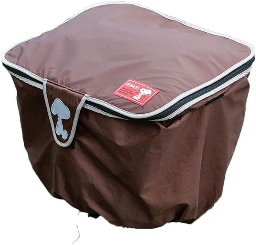 自転車 カゴ カバー スヌーピー Snoopy 前カゴ用 ブラウン 防水 雨 カゴカバー バスケットカバー はっ水 雨具 レイングッズ ママチャリ エール 自転車カバー Amazon