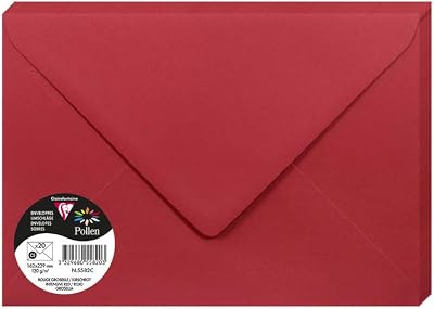 Clairefontaine 5582C Pack 20 Gummed Envelopes C5 16.2x22.9cm 120gsm Pollen