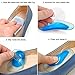 Dr. Foot's Arch Support Insoles - PU Gel Orthopedic Orthotic Insoles - Correct Flat Feet - Relieves Pain & Reduces Pressure(2 Pairs) (Transparent+Blue)