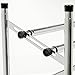 Household Essentials 2101 Expandable Two-Tier Shoe Rack | Adjustable Rods for Different Sizes | Chrome