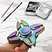 Metal Fidget Spinner Rainbow, ESARORA Metal Fidget Hand Spinner Stress Reducer Guranteed 2-4 Minutes Ultra Durable Stainless Steel Bearing Finget Spinner