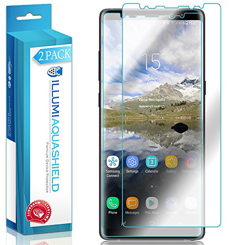 Galaxy Note 8 Screen Protector (Case Friendly Version) [2-Pack] [Not Glass] ILLUMI AquaShield Full Coverage Screen Protector for Samsung Galaxy Note 8 Wet Applied HD Clear [Bubble Free]