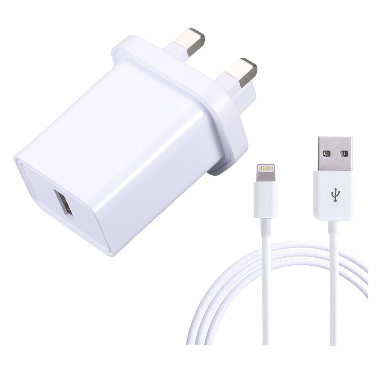 SVOVETE 12W Charger Plug and Cable Compatible with IPad Air 3/2/1, Mini 4/2/5/3, Pro 9.7/10.5, IPhone XR XS 8 11