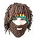 PShip Creative Knit Bearded Hats Handmade Beard Wig Warm Caps