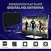 Digital Livewave TV Antenna for Indoor - HDTV Antenna with Amplifier Signal Booster for 4K HD Local Channels with Coaxial Cable Ultra High Definition TVs,Amplified 120 Mile Range Ultra 4K TV Antennas