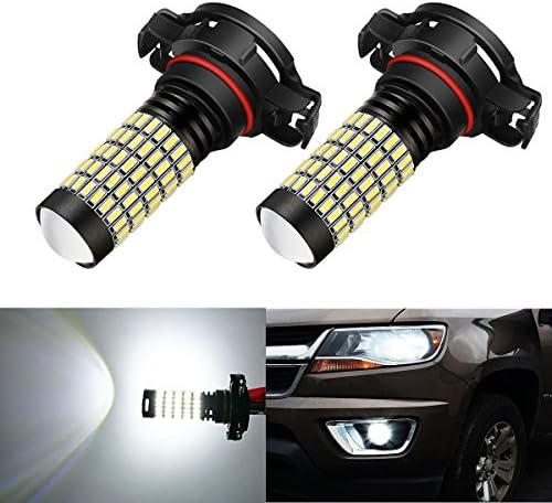 AHEVO High Power 1700 Lumens 4014 112-SMD Super Extremely Bright 6000K White 12276 2504 PSX24W 2504 LED Bulbs for Fog Light Lamps Replacement (2504)